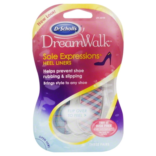 Dr. Scholl's DreamWalk Sole Expressions Heel Liners 3 Pairs