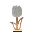 thumbnail image 1 of 1 Uds. De flores pequeñas huecas de madera Natural adornos de Pascua mesa de regalo tulipán sólido para Festival boda, 1 of 8
