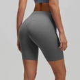 thumbnail image 4 of UDAUDU Womens High Waist Workout Shorts Tummy Control Workout Comfortable Yoga Gym Athletic Biker Shorts Gray M, 4 of 5