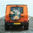 thumbnail image 6 of Fuzoiu Mountain Lotus Serenity Print Universal Spare Tire Cover with Buckle Strap, Waterproof Wheel Covers for Jeep, Trailer, RV, Truck and All Car-16 inch, 6 of 6