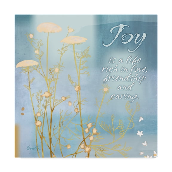 Trademark Fine Art 'Blue Floral Inspiration VIII' Canvas Art by Evelia Designs