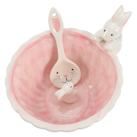 

Ceramic Rabbit Bowl Salad Bowl Ceramic Food Bowl Pudding Bowl Easter Bunny Candy Dish Dinner Bowls Kitchen Bowls