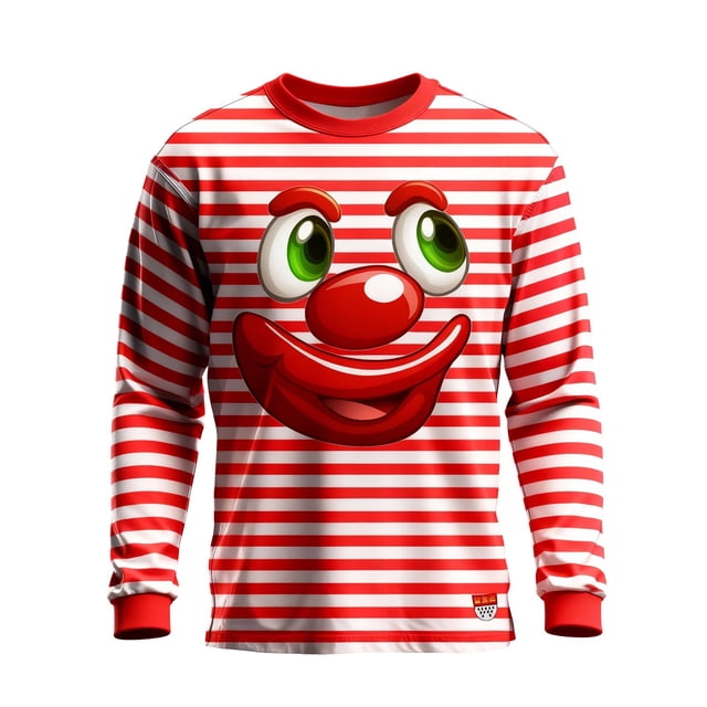 Chandail en Molleton Décontracté à Rayures Imprimé Col Rond Sans Capuche Chandail à Manches Longues pour Hommes Rouge Xxxxxl