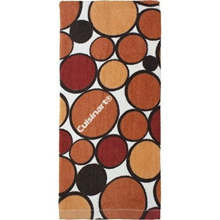 Cuisinart Printed Geometric Kitchen Towel Rust