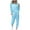 Sky Blue, variant on FAVIPT Jogger Sets for Women 2 Piece Solid Lounge Set Fall Tops and Pants Suit Two Piece Outfits Matching Travel Sweatsuits Wine S
