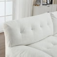 thumbnail image 5 of [VIDEO provided][New] Cloud Style Sofa, Teddy Velvet Fabric, Comfy Padded Cloud Couch for Living Room, Apartment, 5 of 7