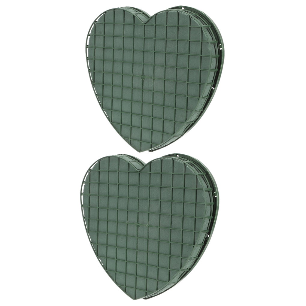 ELAYARD 2Pcs Green Floral Holding Blocks with Suction Cups for DIY Wedding Flower Arrangement
