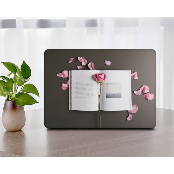 KSK KAISHEK Hard Case Cover Only Compatible MacBook Pro 15 inchs( Retina Display, 2015 - 2012) + Black Keyboard Cover Model A1398, No CD-ROM Rose series 0982