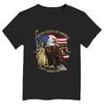 thumbnail image 4 of mgoYE American Anniversary 250th Independence Day T-Shirt Girls Boy's Fashion Casual Printed Round Neck Short Sleeve T Shirt USA Flag 4th of July T-Shirt USA Shirt(Black,11-12 Years), 4 of 4