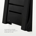 thumbnail image 4 of Silhouette Folding Wall Mount Shower Bench Seat, Black Seat with Matte Black Frame, 4 of 7