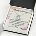 thumbnail image 3 of To My Girlfriend So Happy Forever Necklace w Message Card, 3 of 20