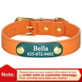 thumbnail image 3 of Beirui Custom PU Leather Dog Collar Personalized Name Adjustable for Small Medium Dogs, 3 of 10