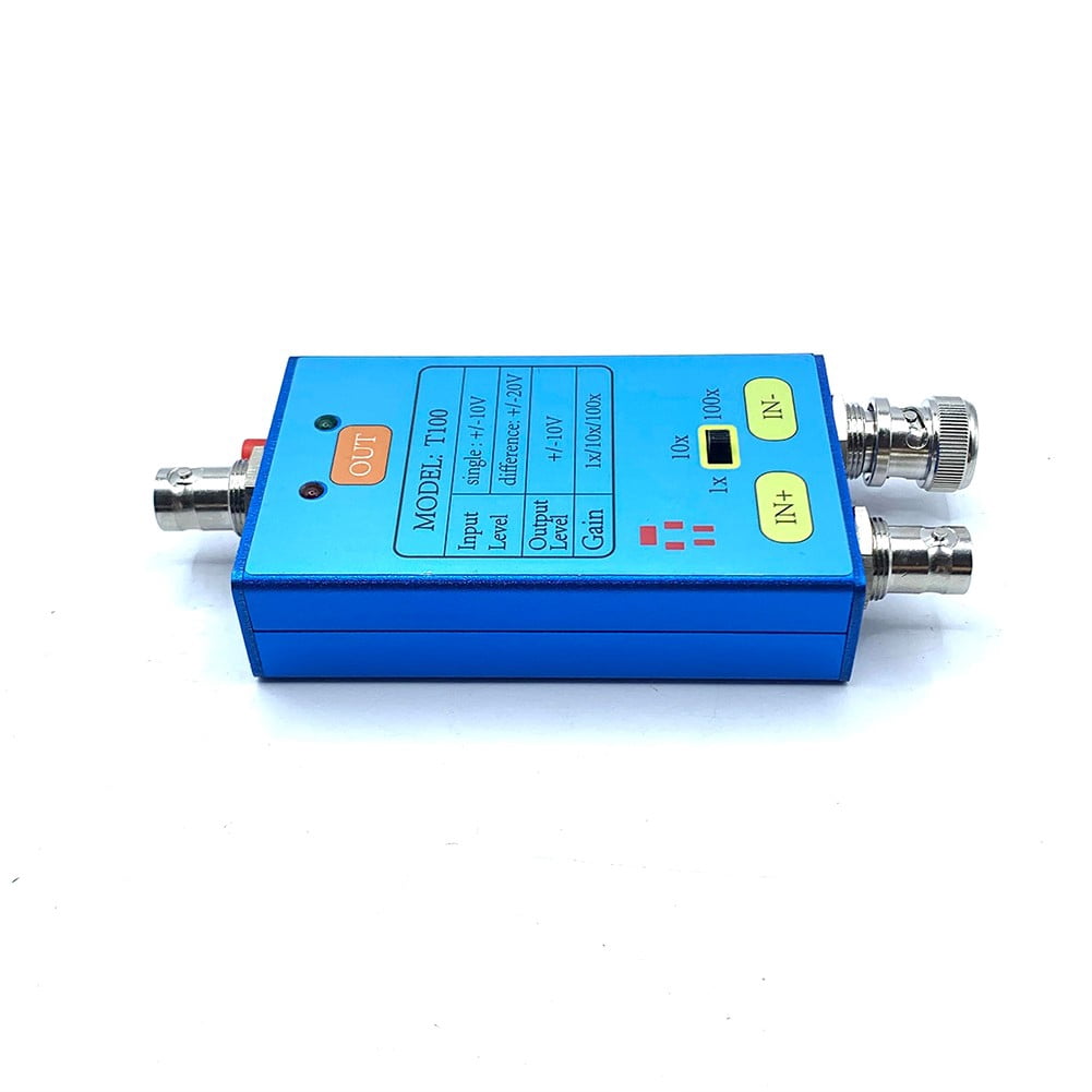 T100 1X/10X/100X Oscilloscope Differential Probe 10M Bandwidth to Amplify Signal