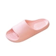thumbnail image 2 of Bixock Bathroom Sandals for Women,Slippers for Women Solid Color Print Thick Soft Sole Indoor Home Bedroom Casual Shoes, 2 of 8