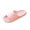 Pink, variant on Soft Pillow Cloud Slippers for Women Ribbed Footbed EVA Open Toe Shower Bathroom House Indoor and Outdoor Slippers Pink