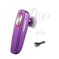 thumbnail image 1 of Auricular Bluetooth 4.1 Auricular para una sola empresa Sonido estéreo Llamada manos libres Auricular inalámbrico, Púrpura Guardurnaity EL001946-05B, 1 of 2