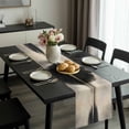 thumbnail image 2 of Black Beige Lake Table Runner 48 Inches Long, Abstract Aesthetics Mysterious Kitchen Coffee Dining Table Decoration for Home Party Birthday Wedding Home Decor 13x48 Inches, 2 of 8