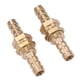 thumbnail image 4 of 2 Piezas Conector De Montaje De Mamparo De Latón Con Púas Para Manguera Para Acoplamiento De Tuberías Máquina CNC Instrumento De Construcción De Inyección Para Tubos Adecuados, 4 of 7