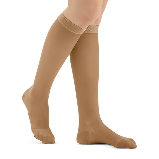 knee high compression stockings, moderate (1520 mmhg), closed toe