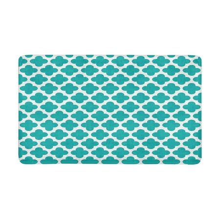 Pop Turquoise Quatrefoil Pattern Doormat Entrance Mat Floor Rug Indoor Front Door Mats Home Decor 30x18 Inches Canada - Indoor Front Door Rugs Canada Pop Turquoise Quatrefoil Pattern Doormat Entrance Mat Floor Rug Indoor Front Door Mats Home Decor 30x18 Inches Canada - Indoor Front Door Rugs Canada