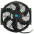 thumbnail image 2 of BOXI 10" Universal Electric Radiator Cooling Slim Fan 12V with Mounting Kit (Heavy Duty Wide Curved - 6 S Blades, 10 Inch Pull Fan Black), 2 of 7
