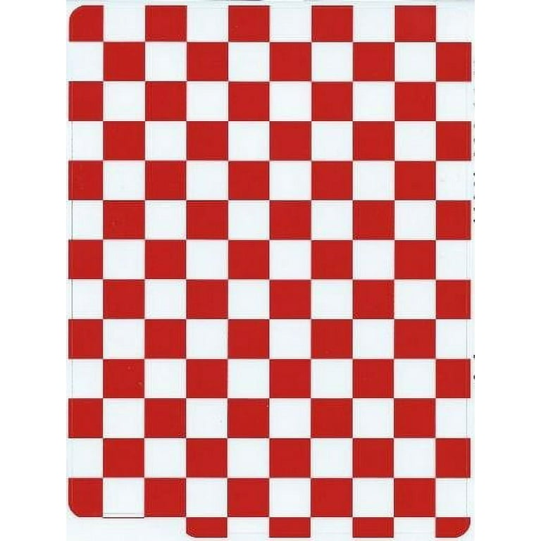 Checkerboard red hot sale and white