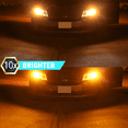 thumbnail image 4 of 7443 7440 7444 LED Amber Yellow Front Real Turn Signal Parking DRL Light Bulbs, 4 of 11