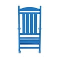 thumbnail image 6 of WestinTrends Malibu Outdoor Rocking Chair Set of 4, All Weather Poly Lumber Adirondack Rocker Chair with High Back, 350 Lbs Support Patio Rocking Chair for Porch Deck Garden Lawn, Pacific Blue, 6 of 9