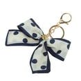thumbnail image 5 of Unique Bargains 1 Pc Fashion Polka Dot Print Scarf Handbag Charm Bag Accessories Blue, 5 of 5