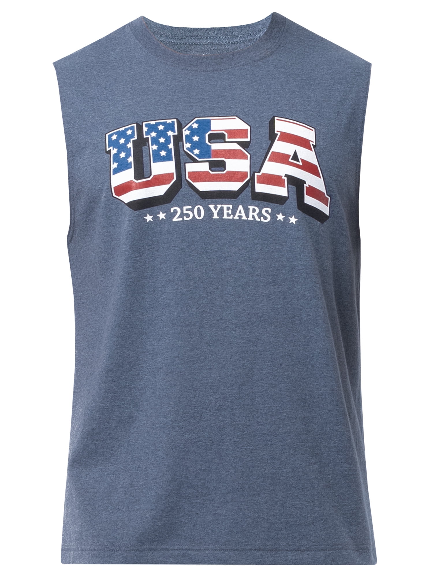Way to Celebrate Men's America 250 Graphic Muscle Shirt, Sizes XS-5XL