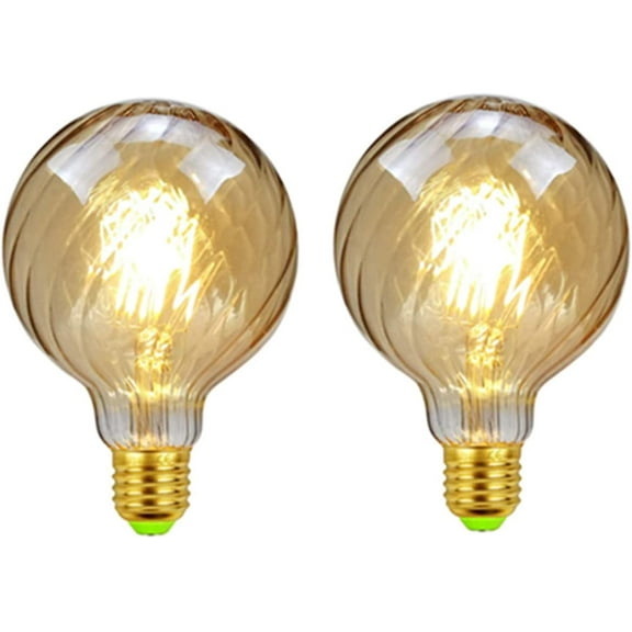 LINLIN 2 Pack LED Light Bulb, E27 Screw Bulb Vintage LED Bulb 4W Edison Light Bulbs Decorative Light Bulb