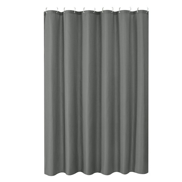 Rideau de Douche en Polyester Étanche pour Salle de Bain – Rideau en Tissu Résistant à l'Eau avec Fibre de Polyester Durable et Embout Facile d'Entretien