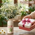 thumbnail image 3 of DAKIMOE Rustic Ceramic Vase, Decorative Flower Vase Farmhouse Decor for Home Living Room Bedroom Kitchen Office Shelf Decor,8 Inches, 3 of 7