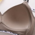 thumbnail image 4 of Wang6 Womens Plus Size Wireless Sports Bras Seamless Adjustable Straps Padded Workout Bras Full Coverage Running Yoga Gym Bralettes Grey 40, 4 of 7
