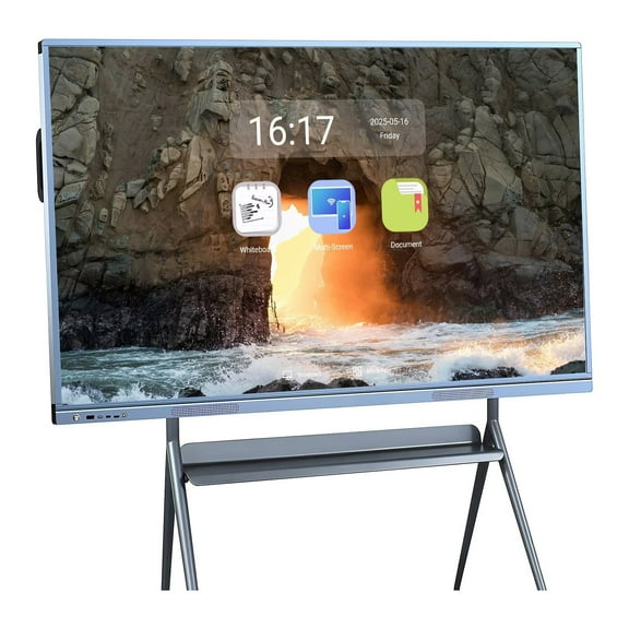 JYXOIHUB 55 Inch Interactive Smart Board, 4K UHD Touchscreen Dual OS Digital Whiteboard for Teaching, Meetings and Digital Signage(Include Wall Mount)