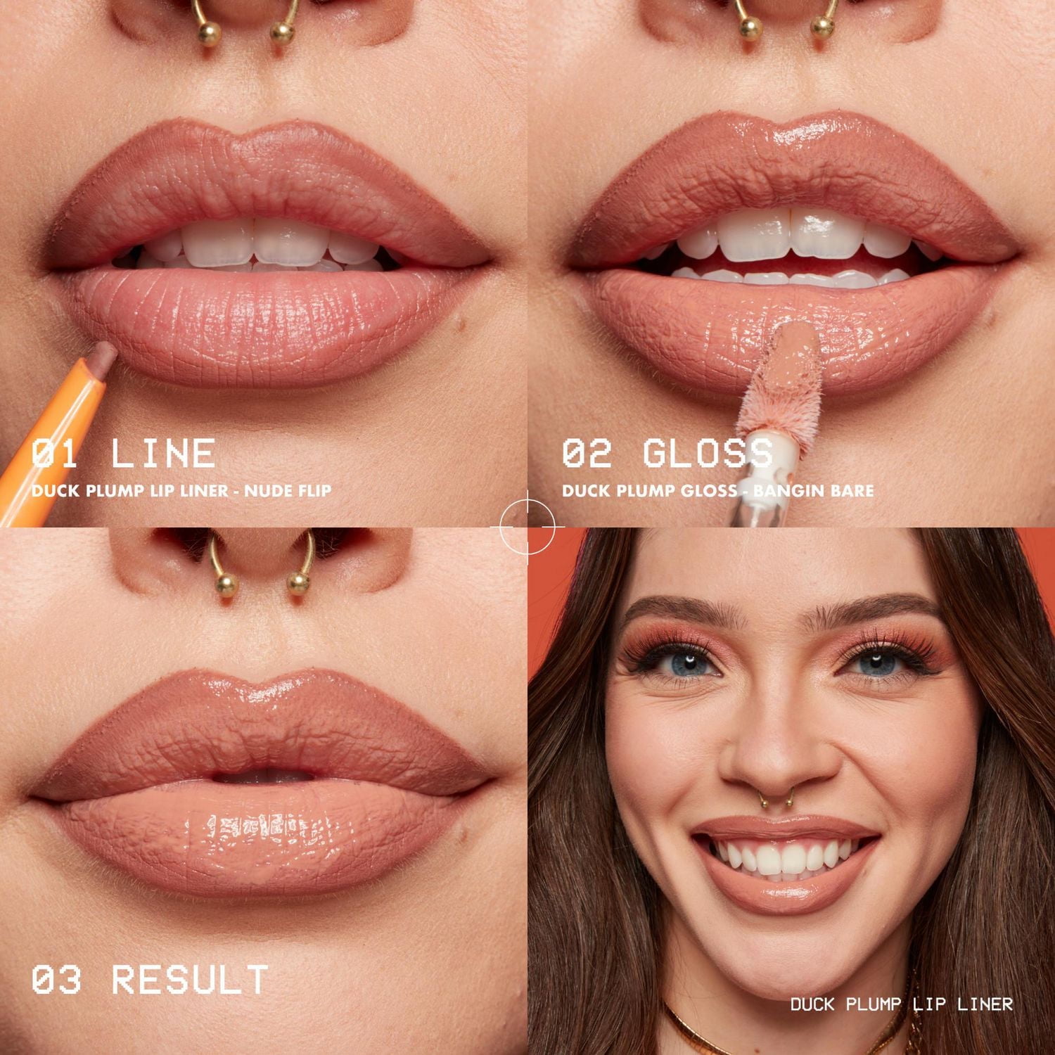 NYX Professional Makeup Duck Plump Plumping Lip Liner, With Spicy Ginger & Capsicum