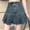 Blue, variant on Jeans Trouser Skirt Women's Summer High Waist Trouser Skirt Asymmetrical Culotte Shorts Fashion Casual Jeans Skirt With Short Trousers A Line Button Culottes Trousers Elegant Cow Skirt Women Denim