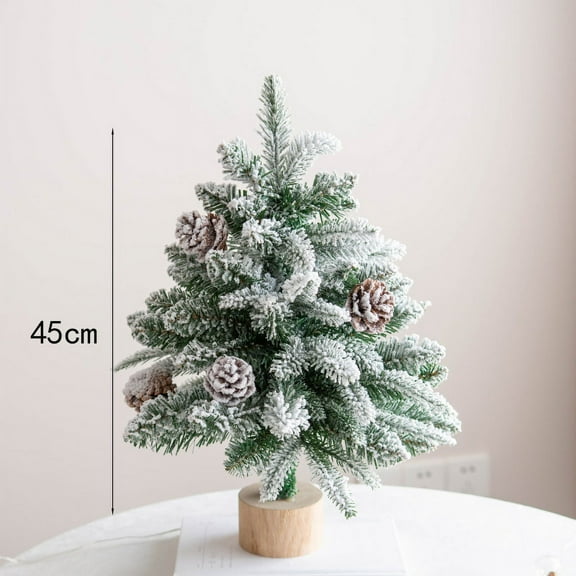 ERDOUY 18 Inch Tabletop Christmas Tree, Without lights,Artificial Mini Xmas Pine Tree Ornaments,Christmas Decoration Tree Decor,B