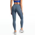 thumbnail image 6 of Iaqnaocc Leggings for Women Casual High Waisted with Pockets Crossover Control Bootcut Yoga Pants Soft Stretchy Full Length Leggings Royal Blue M, 6 of 6