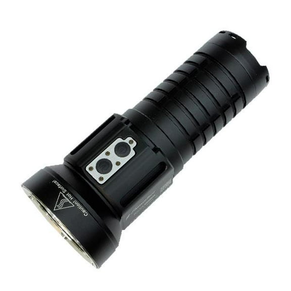 Niwalker Nova MM18III Rechargeable LED Flashlight-12,000 Lumens - 800m throw - using 3 XHP70 for Floom beam and 2x XHP35 HI for Focus Beam