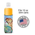 thumbnail image 4 of Carolines Treasures 7105MUK Shar Pei Smell the flowers Ultra Hugger for slim cans Slim Can multicolor, 4 of 6