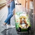 thumbnail image 3 of Basset Hound Hello Spring Time Flower Floral Nature Travel Luggage Cover Bassets Dog Breed Lovers Gifts Idea Suitcase Dust Protective Decor - 02031, 3 of 5