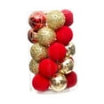 thumbnail image 2 of 25 bolas de Navidad para de Navidad, adornos decorativos, adornos colgantes de lujo y novedosos para celebraciones de año Nuevo en cafeterías, 2 of 8