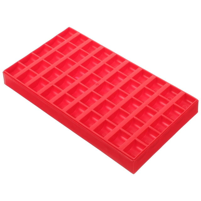 OULII Boîte de Rangement en Plastique Rouge pour Pièces de Monnaie Usage Quotidien Design Compact pour Caissiers 1Pcs 10.22x5.70x0.98 Po