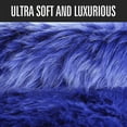 thumbnail image 5 of Lochas Soft Fluffy Rugs Faux Sheepskin Area Rug for Bedroom Living Room Bedside Carpet Nursery Washable Floor Mat,3'x5',Dark Navy, 5 of 5
