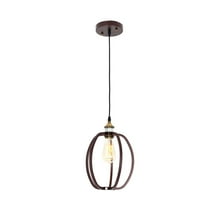 Lighting CERDIC Industrial 1 Light Oil Rubbed Bronze Ceiling Pendant 8" Wide