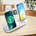 thumbnail image 6 of InsCrazy Wireless Charger 6 in 1 Charger Station /Android/Type-C Fast Wireless Charging Dock Stand for /Air-Pods Christmas Charging Folding Bracket, 6 of 7