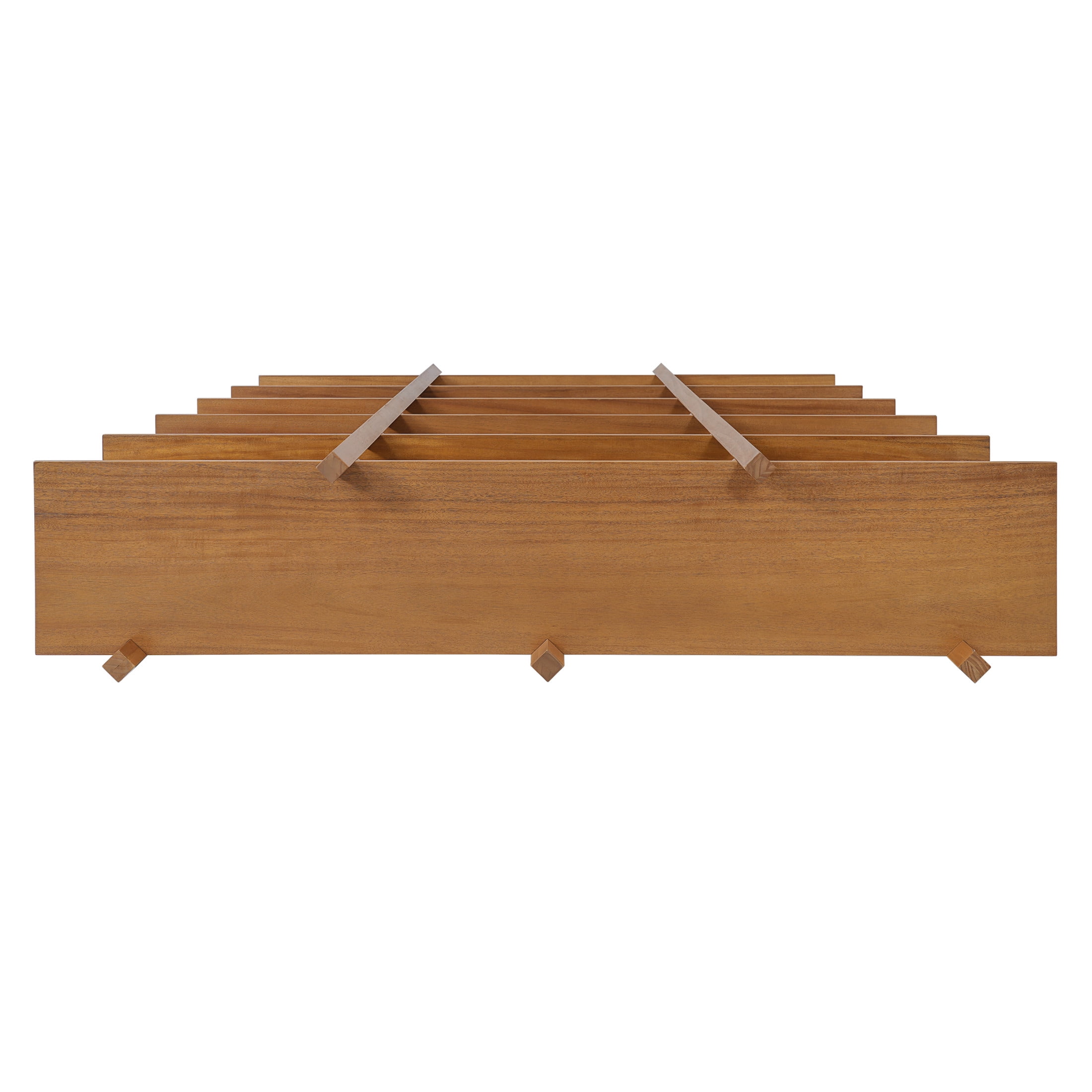 Christopher Knight Home 60.75" Vintage 6-Tier Open Shelf Bookcase, Solid Wood Frame, Brown