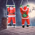 thumbnail image 4 of HEYTEA 34 Inch Climbing Hanging Santa Claus On Rope Ladder Christmas Tree Indoor/Outdoor Hanging Ornament Decoration for Christmas(Santa Size is 20 Inch), 4 of 6
