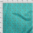 thumbnail image 2 of oneOone Polyester Lycra Turquoise Blue Fabric Batik Craft Projects Decor Fabric Printed By The Yard 56 Inch Wide, 2 of 4